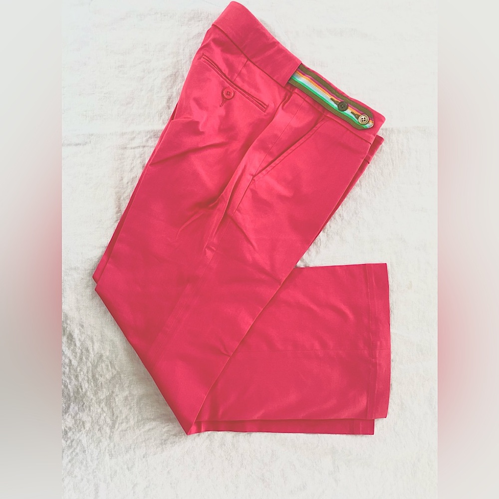 Birdie Women's Golf Pants Capri Fuchsia Pink Pants Adjustable Waist Size 4